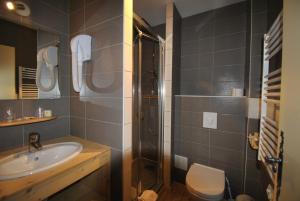 Koupelna v ubytování Auberge du Hérisson
