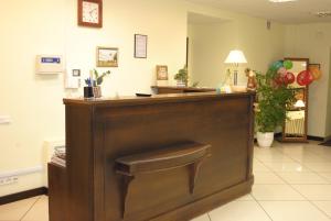 The lobby or reception area at Friedental Hotel