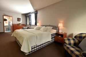 Katil atau katil-katil dalam bilik di Hotel Břízky