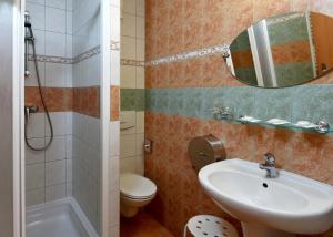 Bilik mandi di Hotel Břízky