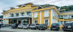 O edifício em que o hotel se localiza