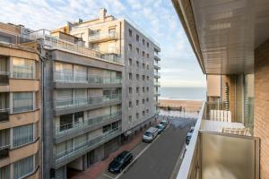 a view from the balcony of a building at Yellow in Knokke-Heist