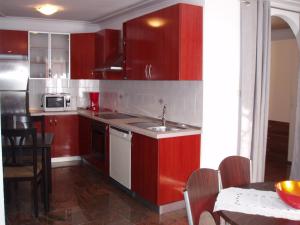 Kjøkken eller kjøkkenkrok på Apartment Oaza