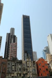 Cảnh Hong Kong hoặc tầm nhìn thành phố từ khách sạn