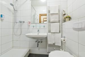 Koupelna v ubytování Hotel Windsor
