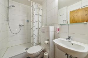 Koupelna v ubytování Hotel Windsor