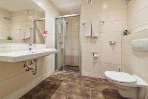 Koupelna v ubytování Hotel Windsor