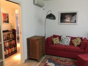 A seating area at casa del mare e della musica