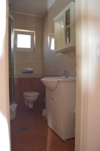 a bathroom with a sink and a toilet at Apartman Latin 1 in Vodice +5 photos