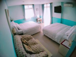 Voodi või voodid majutusasutuse Riverside B&B toas