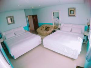 Voodi või voodid majutusasutuse Riverside B&B toas