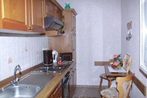 Kuchyň nebo kuchyňský kout v ubytování Pension Möhring