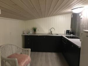 Virtuve vai virtuves zona naktsmītnē Kvamseter Lodge