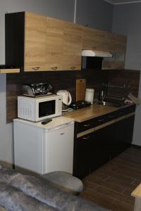 Kuchyňa alebo kuchynka v ubytovaní Apartamenty u Bodzia