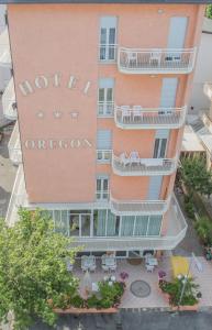 an aerial view of the hotel orton at Hotel Oregon in Rimini