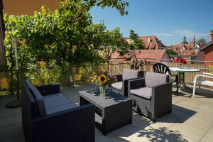 Balkón nebo terasa v ubytování Hotel Möve garni