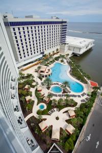 a large body of water with a large building at Hard Rock Hotel & Casino Biloxi in Biloxi