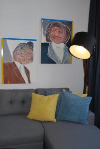 Ein Sitzbereich in der Unterkunft My Home in Vienna - Smart Apartments - Margareten