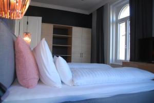 Ein Bett oder Betten in einem Zimmer der Unterkunft My Home in Vienna - Smart Apartments - Margareten