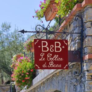 カモーリにあるB&B Le Colline di Bana Camogliの花の看板