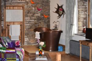 Posezení v ubytování Low Mill Guesthouse