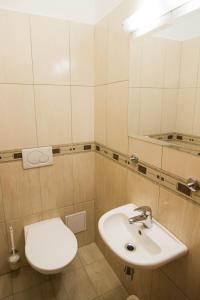 Koupelna v ubytování Hotel Hron