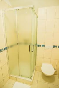 Koupelna v ubytování Hotel Hron
