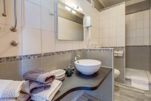 Koupelna v ubytování Hotel Sansegus