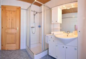 Ein Badezimmer in der Unterkunft Hattlerhof