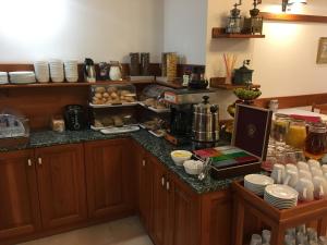 Kuchyňa alebo kuchynka v ubytovaní Hotel Pegas Brno