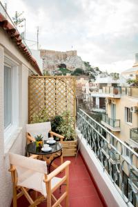 Balkón nebo terasa v ubytování Martin’s Akropolis loft