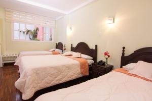 Postel nebo postele na pokoji v ubytování Hotel Europa