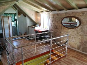 a room with a bunk bed in a house at Buena Vis-ta Apartments with the Sea View in Vis
