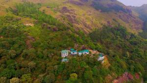 Deshadan Mountain Resort -The highest resort in Munnar dari pandangan mata burung