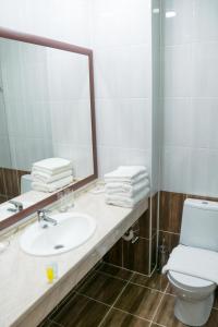 Koupelna v ubytování Hotel Khanaka