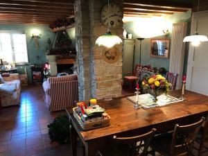 En restaurang eller annat matställe på Casa Colli Piacentini