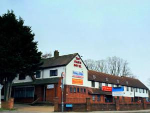 The building where the hotel is located 