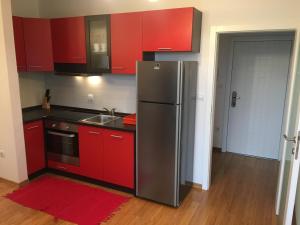 Kuchyň nebo kuchyňský kout v ubytování Apartment Tihana