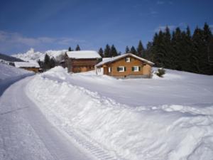 シュルンスにあるMaisäß Lifinarblickの雪道
