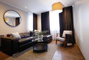 Posezení v ubytování Keflavik Micro Suites