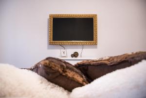 Televízia a/alebo spoločenská miestnosť v ubytovaní Đeni luxury apartment
