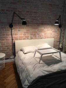 Krevet ili kreveti u jedinici u okviru objekta Apartament w sercu Krakowa