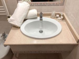 Koupelna v ubytování Hotel Internazionale Gorizia