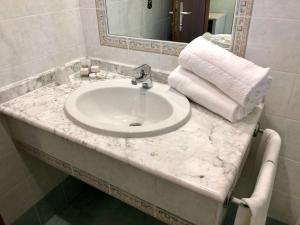 Koupelna v ubytování Hotel Internazionale Gorizia