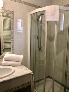 Ванная комната в Hotel Internazionale Gorizia