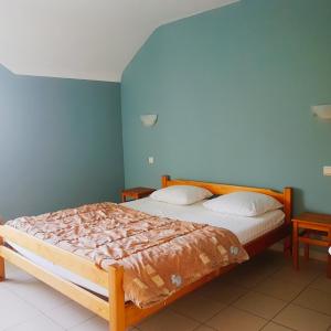 Postel nebo postele na pokoji v ubytování Chez Amand