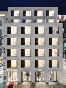 a rendering of the facade of a building at STAGE 12 Hotel by Penz in Innsbruck