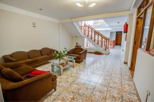 Posezení v ubytování Machupicchu Guest House