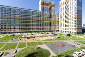 モスクワにある2-х комнатные апартаменты Ельの高層建築物の空中景観
