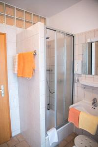 Koupelna v ubytování Hotel Garni Trumm